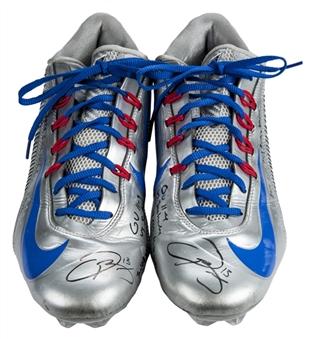2014 Odell Beckham Jr NY Giants Game Used and Signed Cleats (Beckham LOA & Mears)